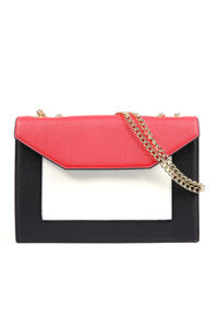 Túi đeo chéo Cellini màu đỏ phối đen size nhỏ