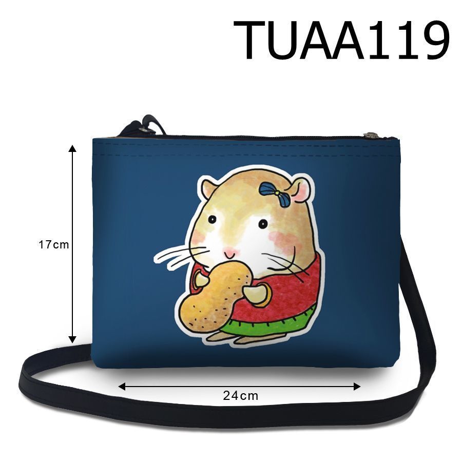 Túi đeo chéo Chuột Hamster ăn đậu TUAA119