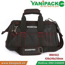 Túi đựng công cụ dạng khóa kéo Workpro W081022