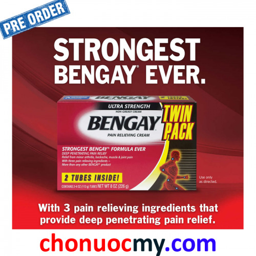 Dầu xoa bóp làm giảm cơn đau nhức Ultra Strength BENGAY Cream 226g ...
