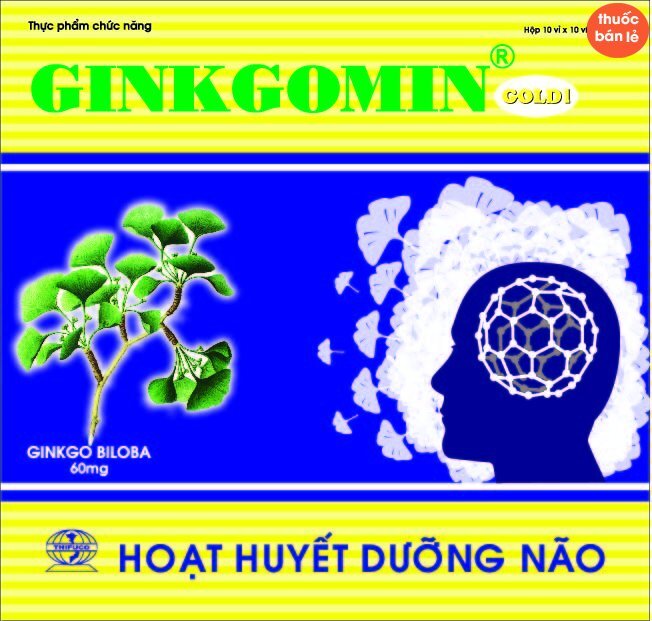 Hoạt huyết dưỡng não Ginkgomin Gold 1 