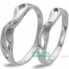 Nhẫn đôi Bạc Hiểu Minh NC065 - Bên nhau