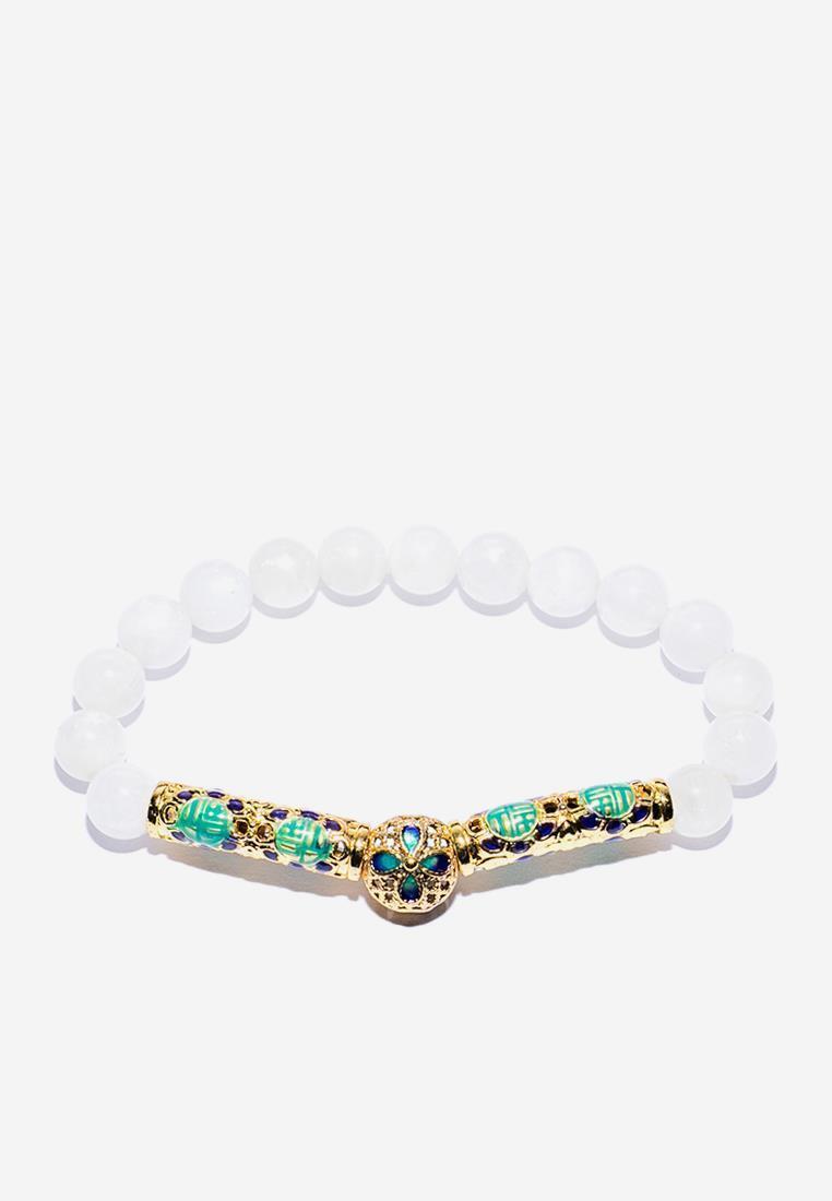 Vòng đá Moonstone Charm TỎI's Jewelry RGS011 