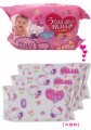 Túi 3 gói giấy ướt Hello Kitty - 80 tờ x 3 gói 