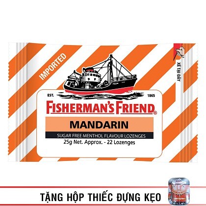 Kẹo Cay Con Tàu Fisherman's Friend Vị Quýt Gói 25g 