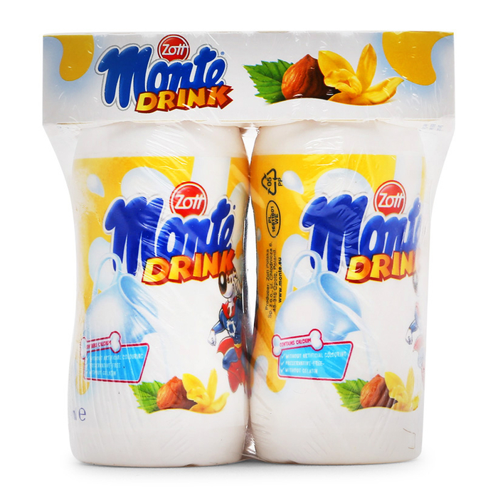 Váng sữa uống hương vani Zott Monte lốc 4 chai x 95ml