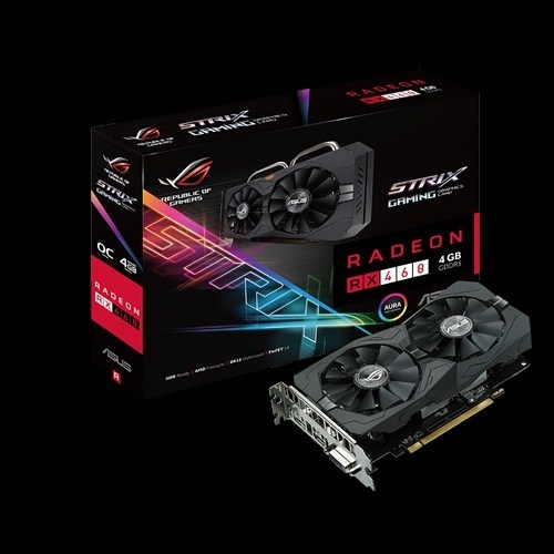 VGA card Asus ROG STRIX-RX460-O4G GAMING (AMD Radeon/ 4Gb/ DDR5/ 128 Bits)