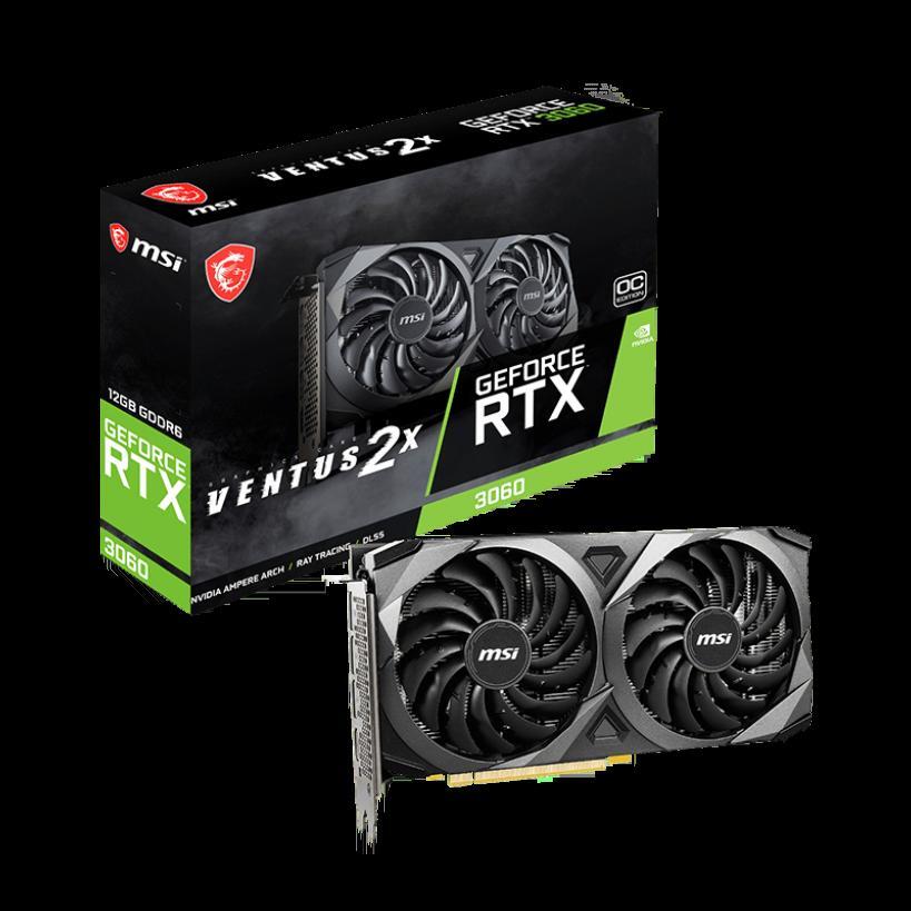 VGA MSI RTX 3060 V2 LHR VENTUS 2X OC 12GB GDDR6