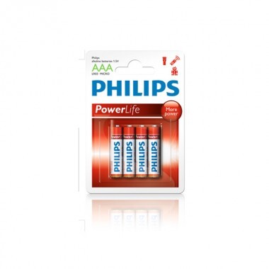Vỉ 4 viên pin AAA Alkaline Philips LR03P4B/97