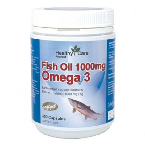 Viên dầu cá Healthy Care Fish Oil Omega 3 - 1000 mg, 400 viên