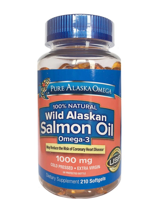 Viên dầu cá hồi Pure Alaska Omega Wild Alaskan Salmon Oil