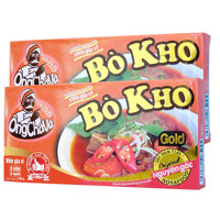 Viên gia vị nấu bò kho Ông Chà Và Gold 6 viên hộp 126g