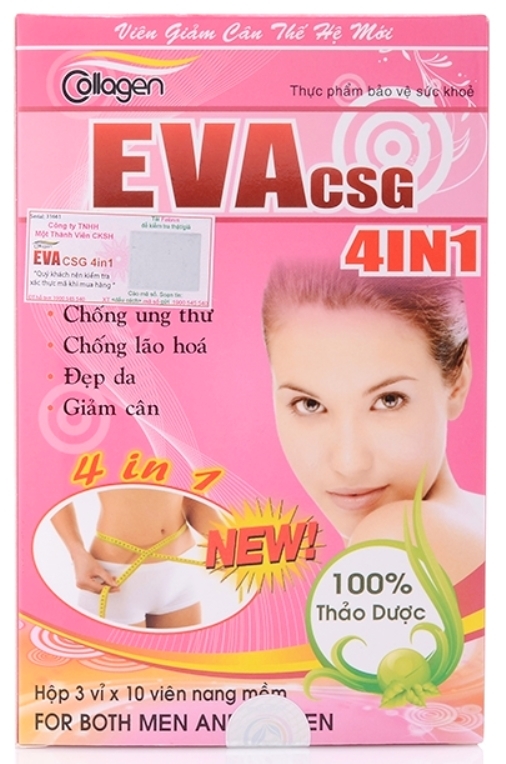 Viên giảm cân collagen Eva 4in1 - 30 viên