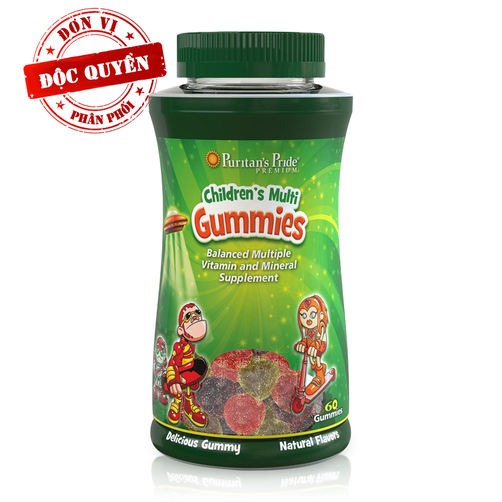 Viên nhai bổ sung Vitamin Puritan's Pride Children's Multivitamins & Minerals Gummies 60 viên