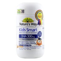 Viên nhai  Nature's Way Kids Smart DHA 300mg - bổ sung dha cho bé - chai 50 viên