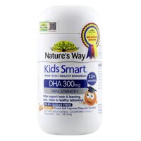 Viên nhai Nature's Way Kids Smart DHA 300mg - bổ sung dha cho bé - chai 50 viên