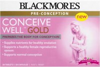 Viên uống Blackmores Conceive Well Gold - hộp 56 viên của Úc