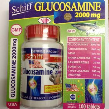 Viên uống bổ khớp Schiff Glucosamine 2000 mg 100 viên