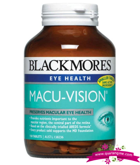 Viên uống bổ mắt Blackmores Macu-Vision 150 viên của Úc
