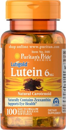 Viên uống bổ mắt Puritan&#39;s Pride Lutigold Lutein 6mg 100 viên ...