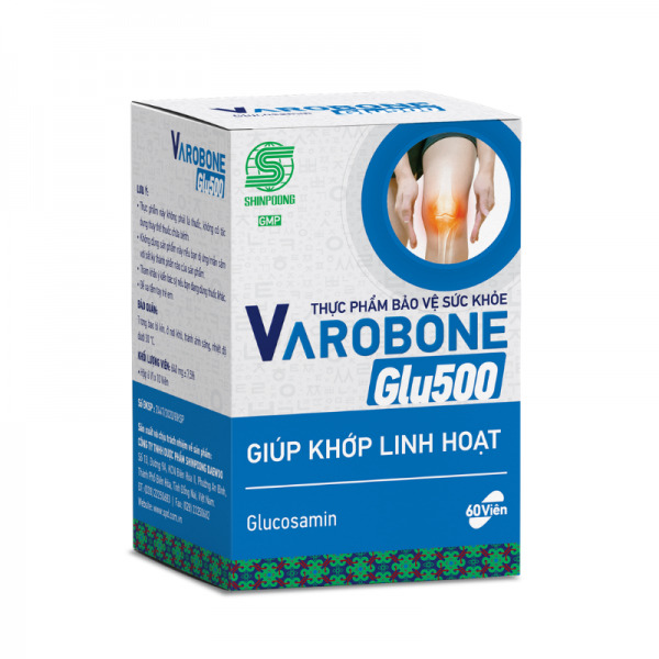 Viên uống bổ sung Glucosamine Shinpoong Varobone Glu500 Hộp 60 Viên