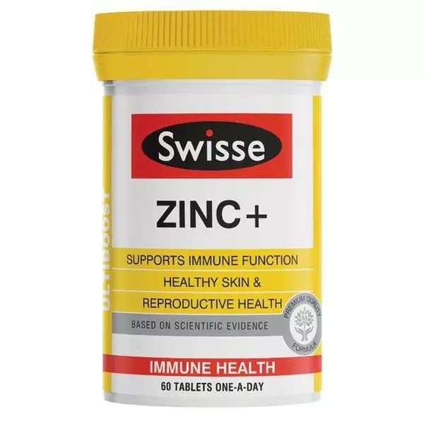 Viên uống bổ sung kẽm Swisse Ultiboost Zinc+ 60 viên