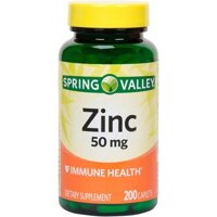 Viên uống bổ sung kẽm Zinc Spring Valley 50mg 200 viên