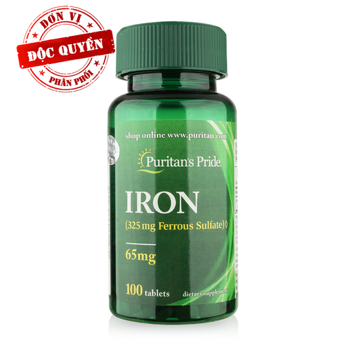 Viên uống bổ sung sắt Puritan's Pride Iron 100 viên