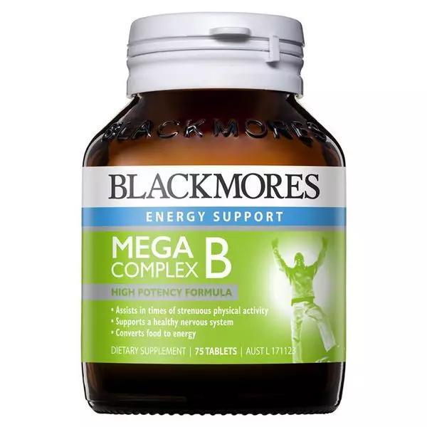 Viên uống bổ sung vitamin B Blackmores Mega B Complex 75 viên