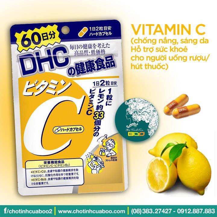 Viên uống bổ sung Vitamin C của DHC - 60 ngày 120 viên