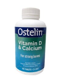 Viên uống bổ sung Vitamin D & Canxi Ostelin Vitamin D & Calcium - 180 viên