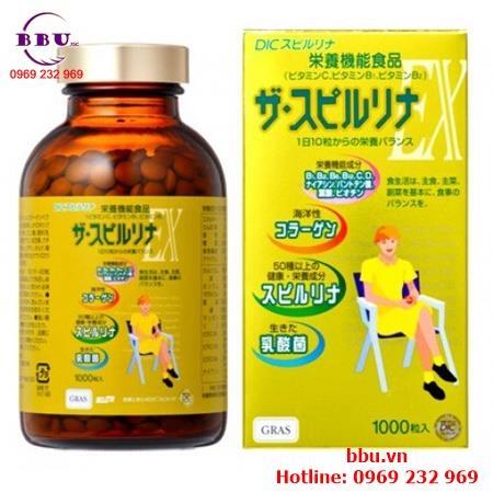 Viên uống bổ sung vitamin tảo vàng Dic Gras EX Vitamin 500 viên của Nhật