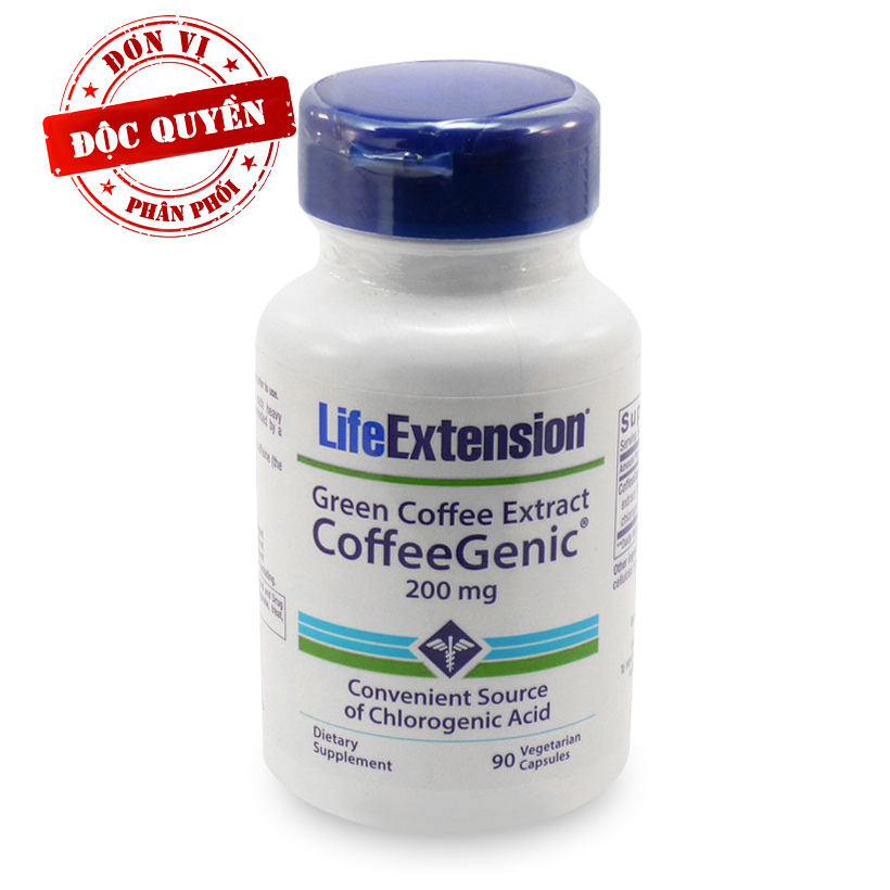 Viên uống chiết xuất cà phê xanh Life Extension Coffee Genic Green Coffee Extract 90 viên