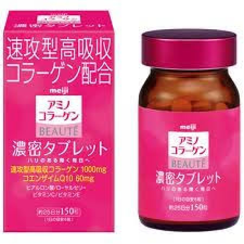 Viên uống chống lão hóa Meiji Collagen Q10 Beauty loại 150 viên