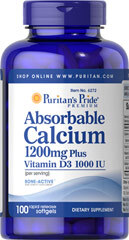 Viên uống chống loãng xương và run cơ ở người lớn tuổi Absorbable Calcium 1200mg plus D3 100 viên