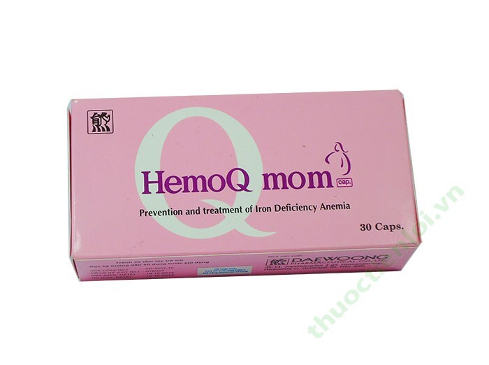 Viên uống chữa trị thiếu máu do thiếu sắt HemoQ Mom