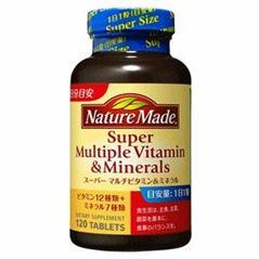 Viên uống đẹp da Nature made Super multiple vitamin & minerals 120 viên