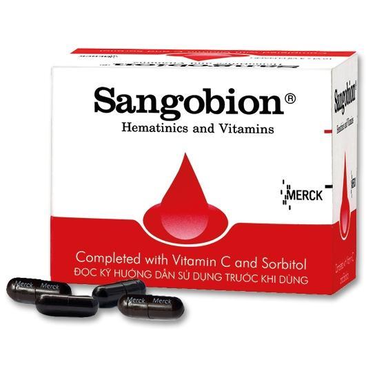 Viên uống điều trị thiếu máu do Sangobion