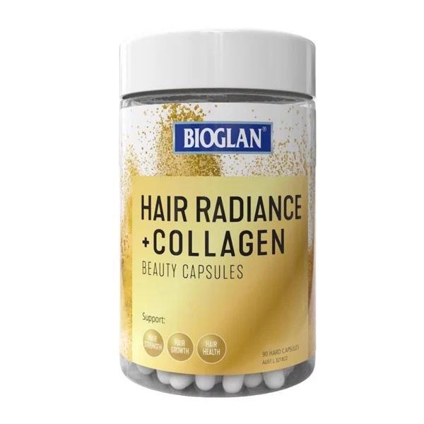 Viên uống dưỡng tóc Bioglan Hair Radiance + Collagen 90 Viên
