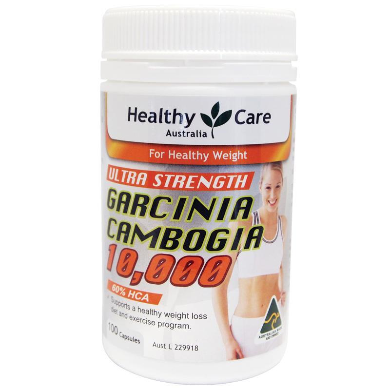 Viên uống giảm cân Healthy Care Garcinia Cambogia 10.000mg 60% HCA 100 viên