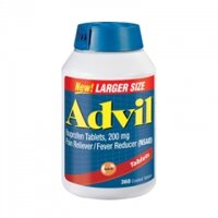 Viên uống giảm đau Advil  Ibuprofen, 200mg -  Nhanh chóng làm dịu các cơn đau 300v