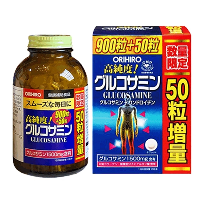 Viên Uống Glucosamine Orihiro 1500mg của Nhật 950 viên