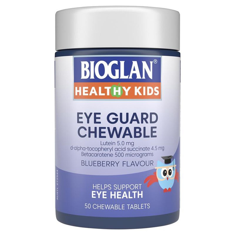 Viên uống hỗ trợ mắt cho trẻ Bioglan Kids Eye Guard Chewable 50 viên