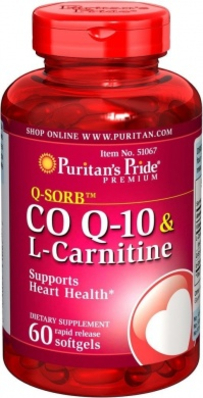 Viên uống hỗ trợ tim mạch coq10 & l-carnitine Puritan's Pride