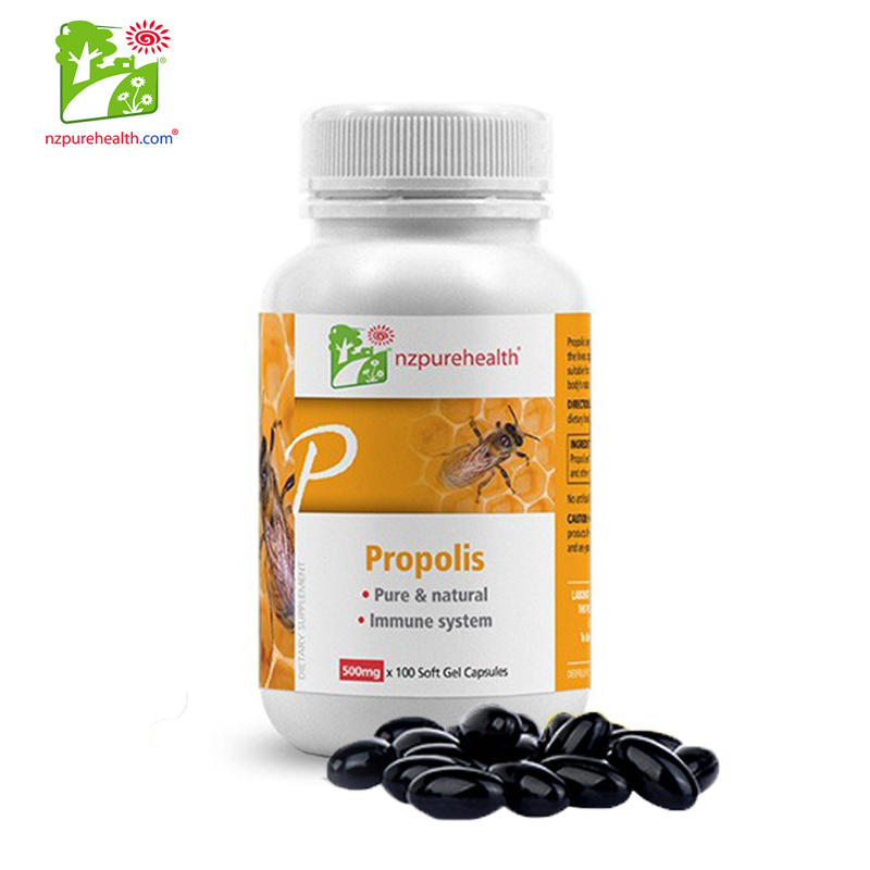 Viên uống keo ong kháng sinh Propolis Nzpurehealth New Zealand (100 Viên)