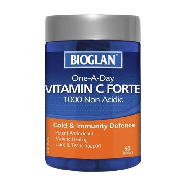 Viên uống một ngày một lần bổ sung Vitamin C Bioglan One-a-Day Vitamin C Forte 1000mg 50 viên