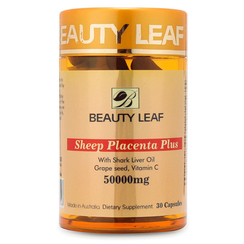 Viên uống nhau thai cừu Úc Beauty Leaf Sheep Placenta Plus 50000mg