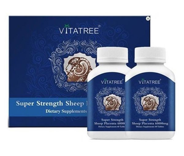 Viên uống nhau thai cừu Úc Vitatree Super Strength Sheep Placenta 60.000mg