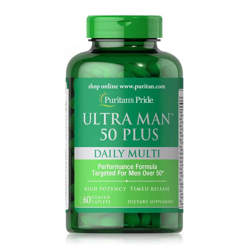 Viên uống tăng cường sức khỏe cho nam giới Ultra Man 50 Plus Daily Multi 60 viên