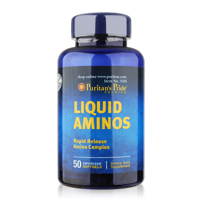 Viên uống tăng cường sức khỏe Puritan's Pride Liquid Aminos 50 viên